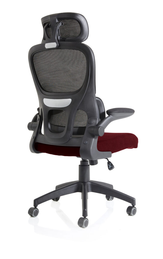 iris task operator mesh back fabric seat with headrest