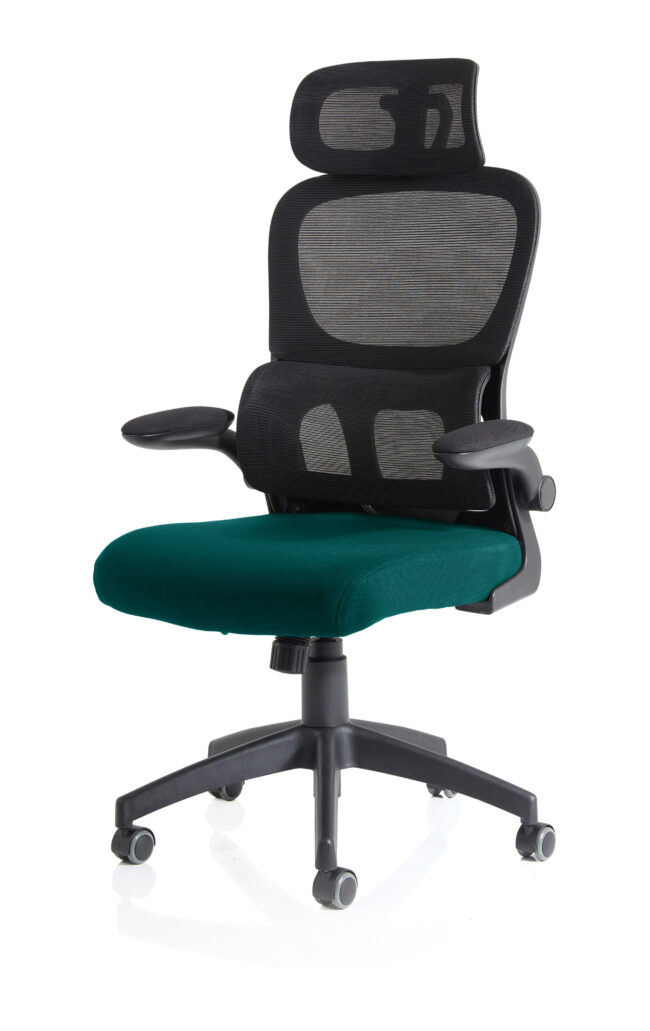 iris task operator mesh back fabric seat with headrest