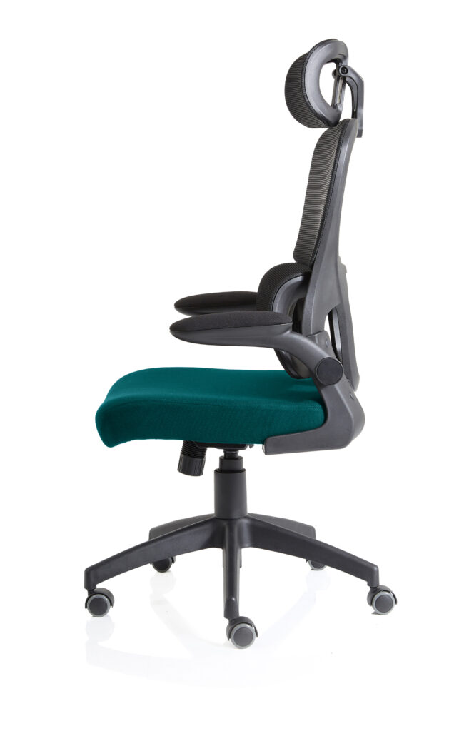 iris task operator mesh back fabric seat with headrest