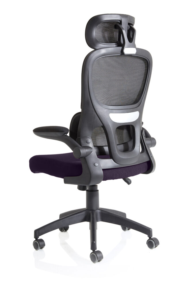iris task operator mesh back fabric seat with headrest