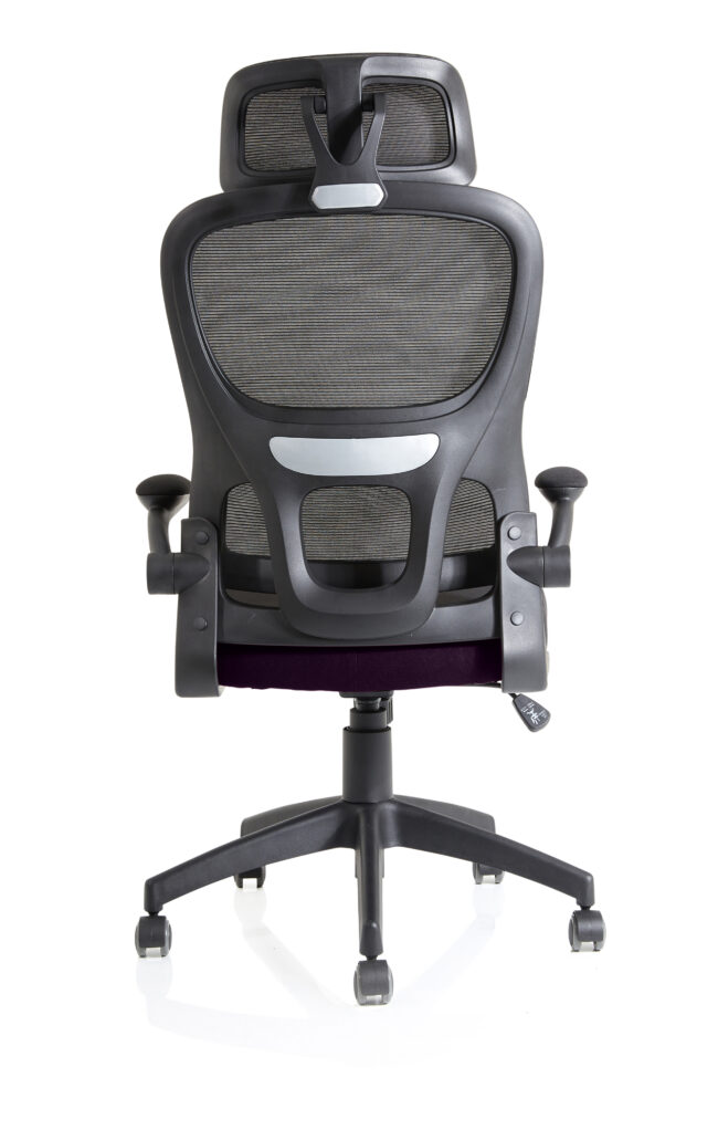 iris task operator mesh back fabric seat with headrest