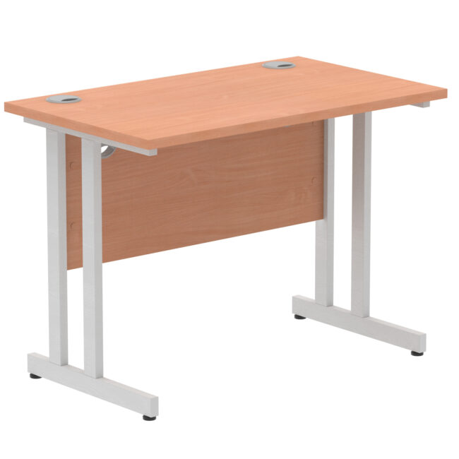 impulse 1000mm slimline desk cantilever leg