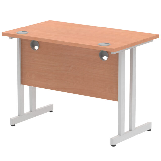 impulse 1000mm slimline desk cantilever leg