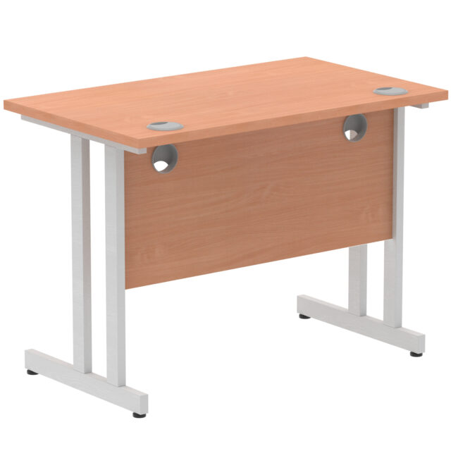 impulse 1000mm slimline desk cantilever leg