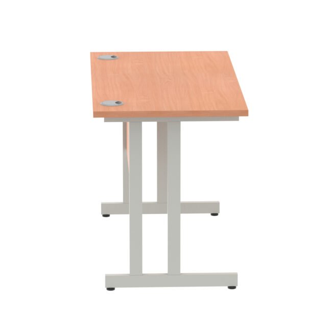 impulse 1200mm slimline desk cantilever leg