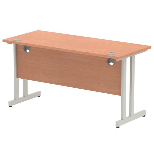 impulse 1400mm slimline desk cantilever leg