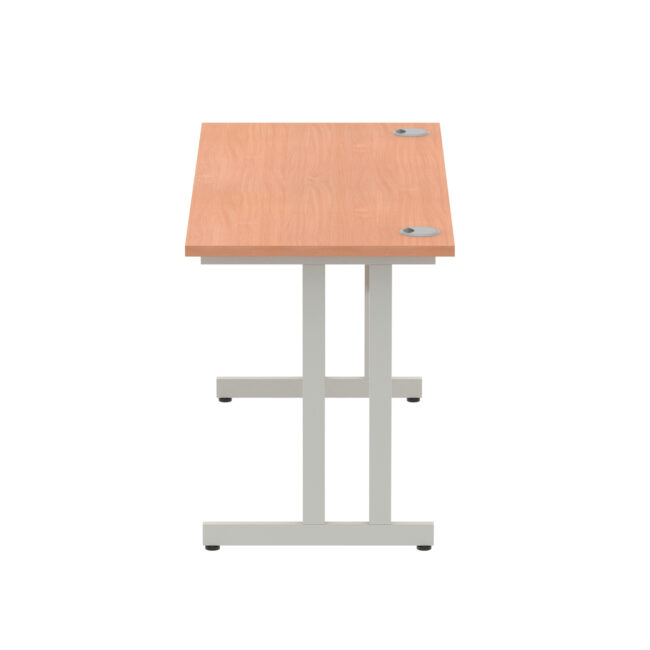 impulse 1400mm slimline desk cantilever leg