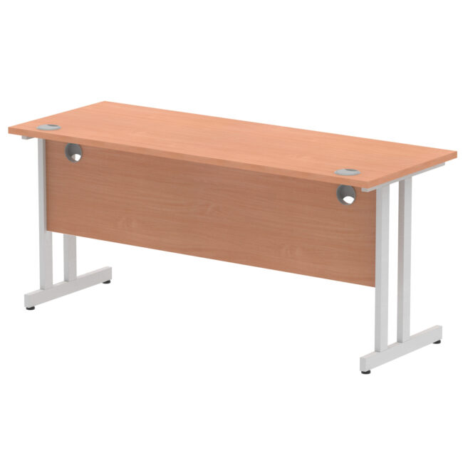 impulse 1600mm slimline desk cantilever leg