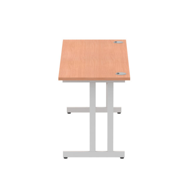 impulse 1600mm slimline desk cantilever leg