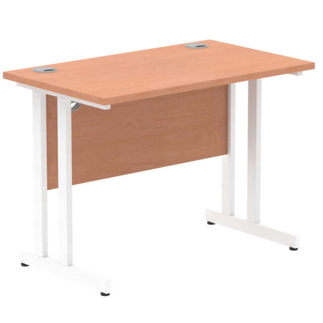 impulse 1000mm slimline desk cantilever leg