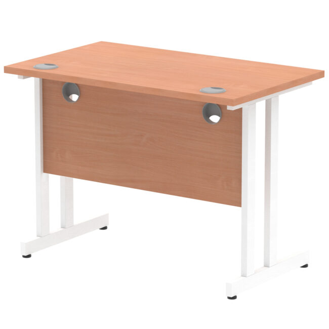 impulse 1000mm slimline desk cantilever leg