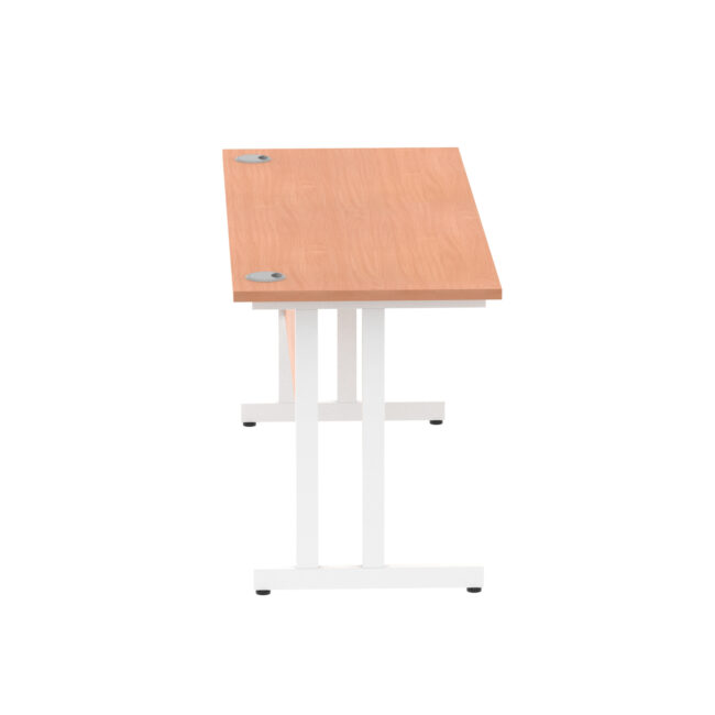 impulse 1600mm slimline desk cantilever leg