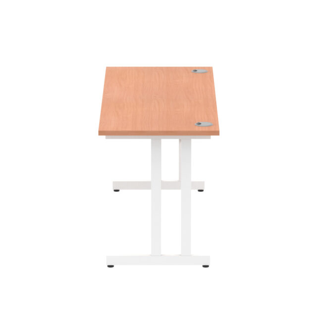 impulse 1600mm slimline desk cantilever leg