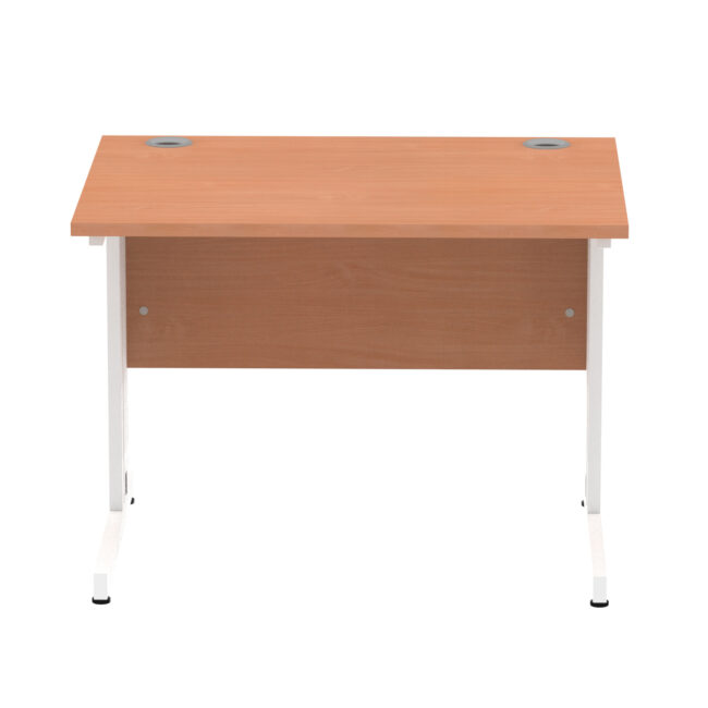 impulse 1000mm straight desk cable managed leg