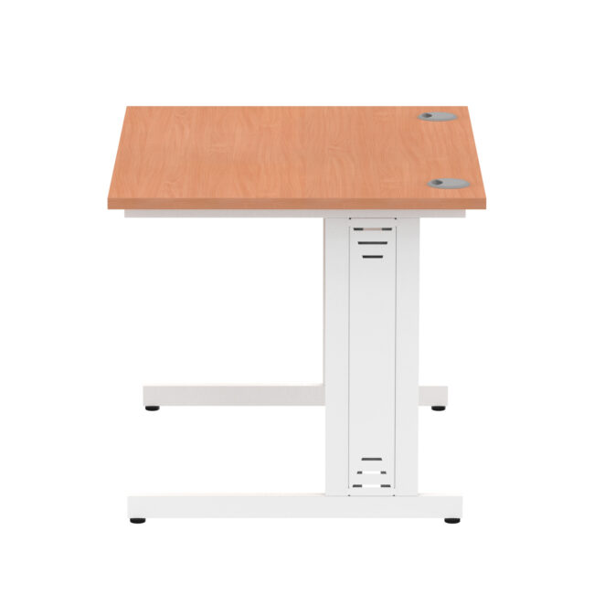 impulse 1000mm straight desk cable managed leg