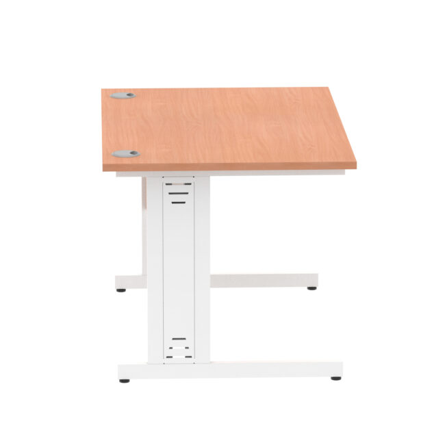impulse 1200mm straight desk cable managed leg