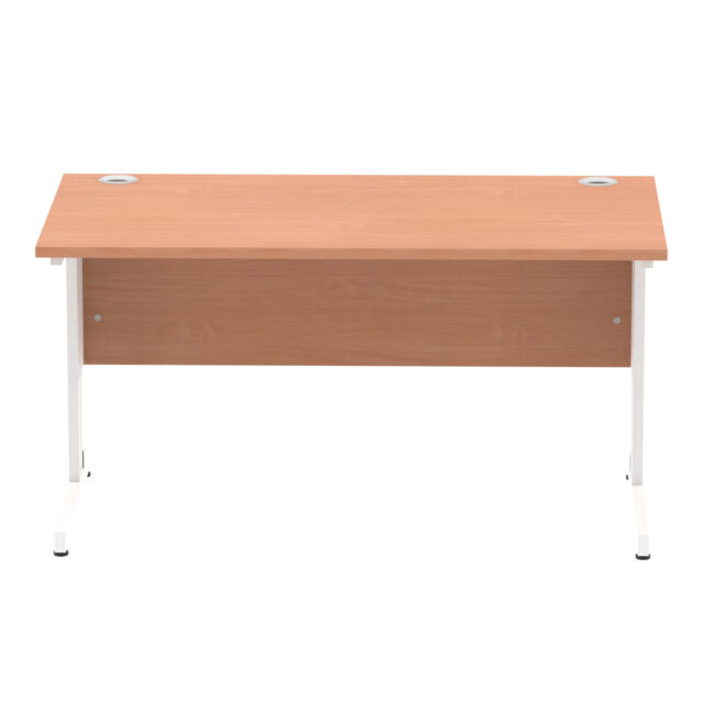 impulse 1400mm straight desk cable managed leg
