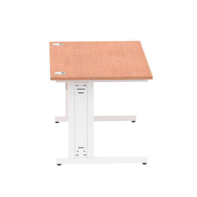 impulse 1400mm straight desk cable managed leg