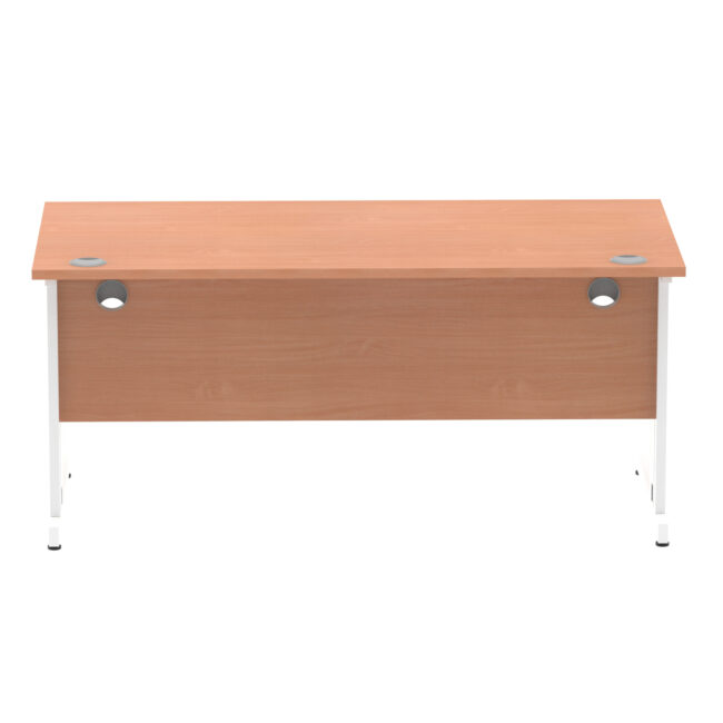 impulse 1600mm straight desk cable managed leg