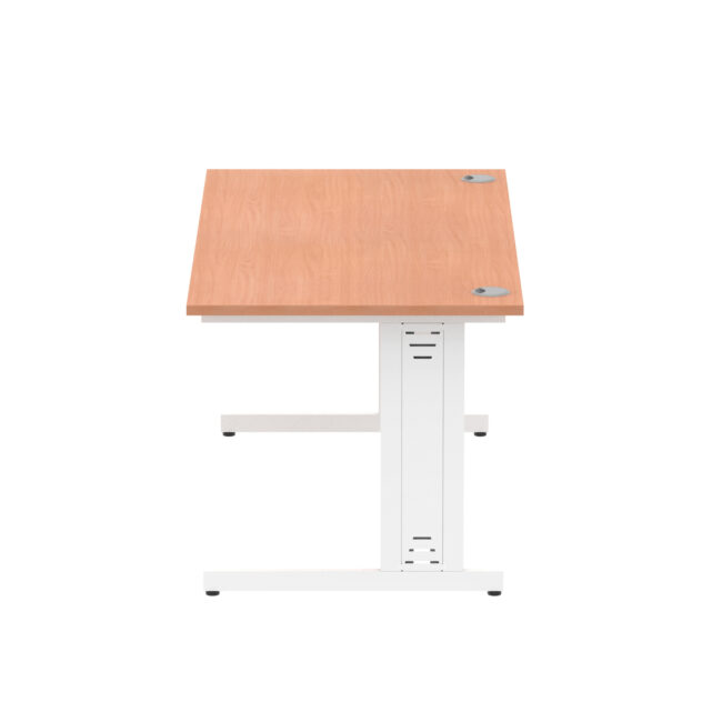 impulse 1600mm straight desk cable managed leg