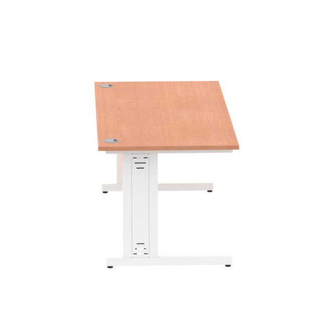 impulse 1800mm straight desk cable managed leg