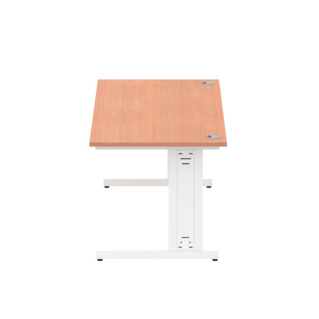 impulse 1800mm straight desk cable managed leg