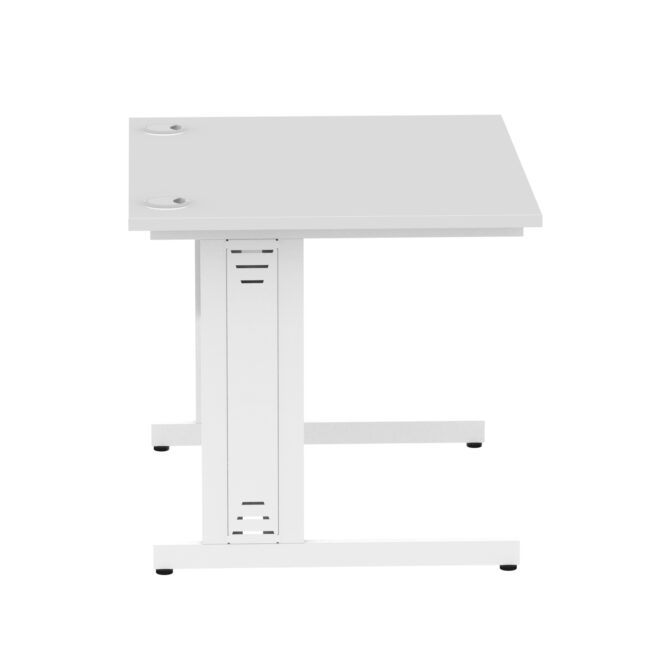 impulse 1000mm straight desk cable managed leg