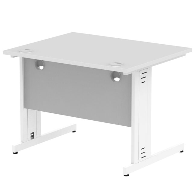 impulse 1000mm straight desk cable managed leg