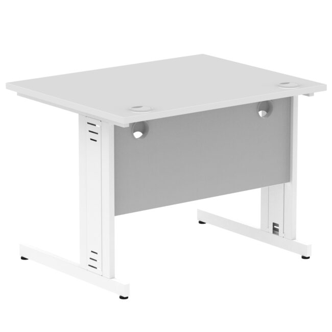 impulse 1000mm straight desk cable managed leg