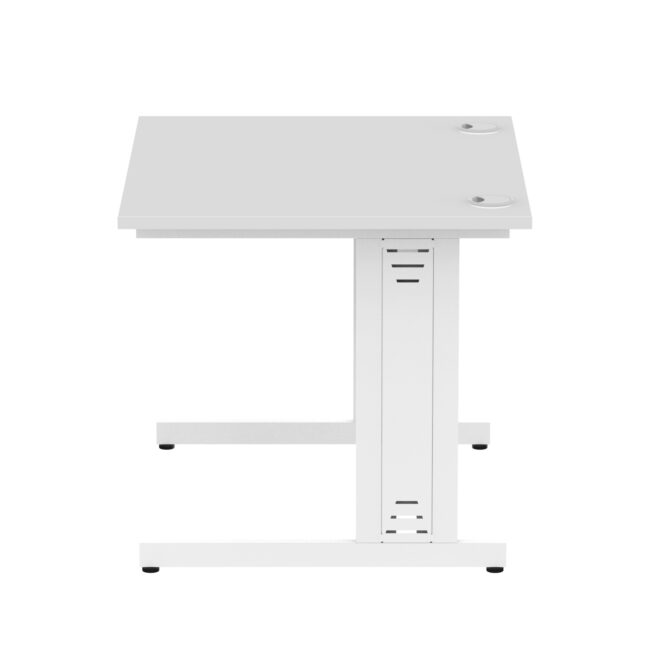 impulse 1000mm straight desk cable managed leg