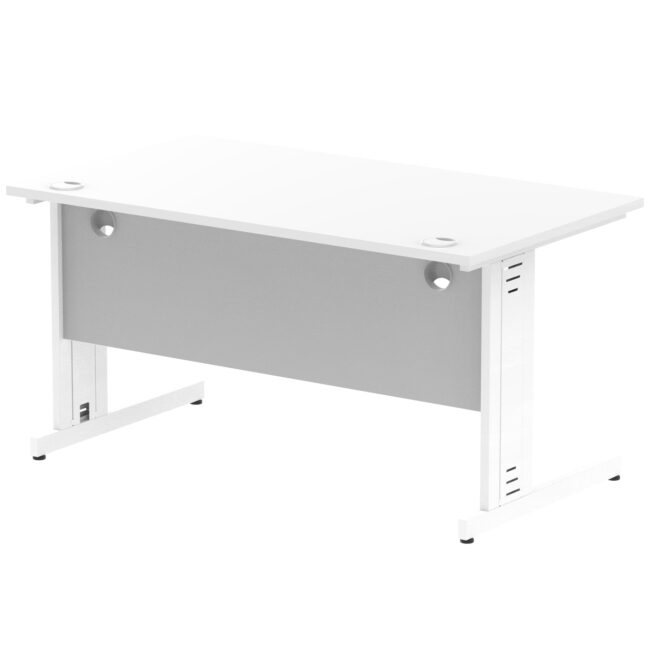 impulse 1400mm straight desk cable managed leg
