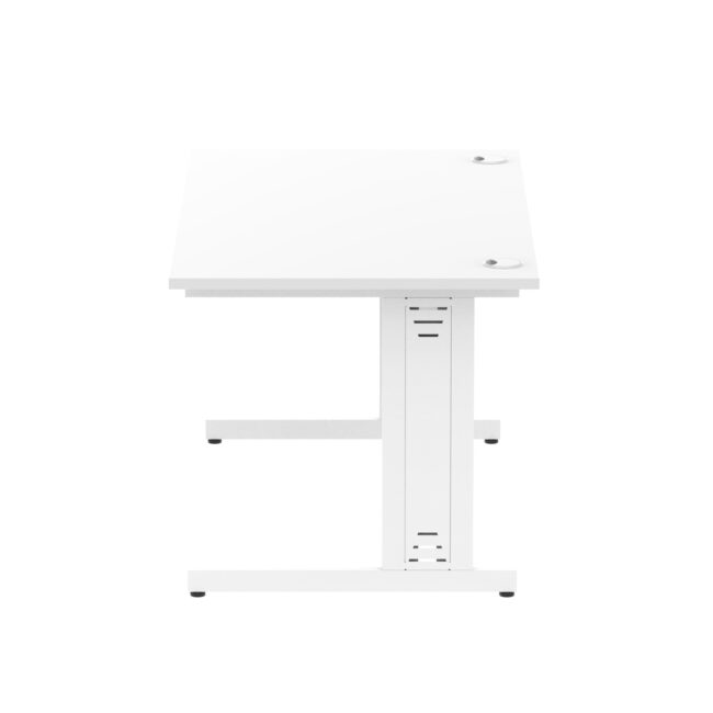 impulse 1400mm straight desk cable managed leg