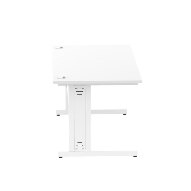 impulse 1600mm straight desk cable managed leg