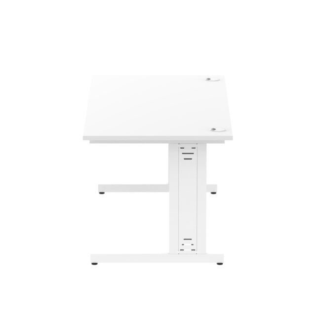 impulse 1600mm straight desk cable managed leg