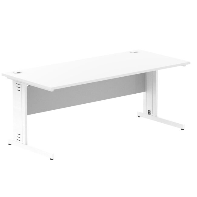 impulse 1800mm straight desk cable managed leg