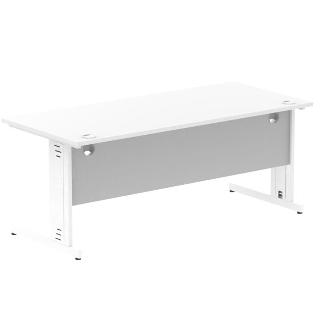 impulse 1800mm straight desk cable managed leg