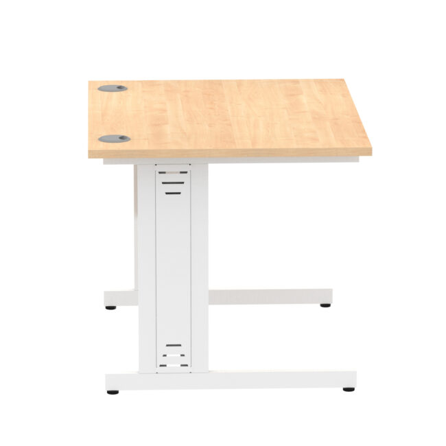 impulse 1000mm straight desk cable managed leg