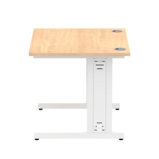 impulse 1000mm straight desk cable managed leg
