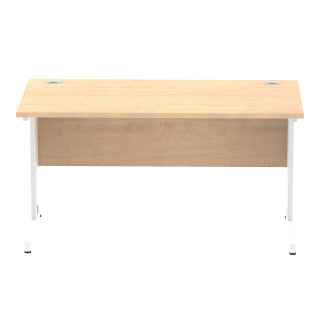impulse 1400mm straight desk cable managed leg