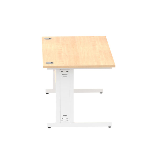 impulse 1600mm straight desk cable managed leg