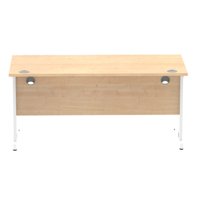 impulse 1600mm straight desk cable managed leg