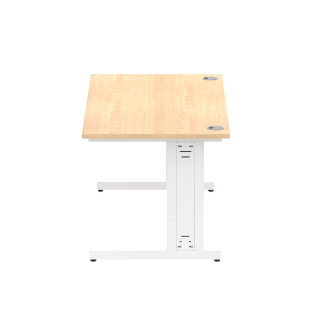 impulse 1600mm straight desk cable managed leg