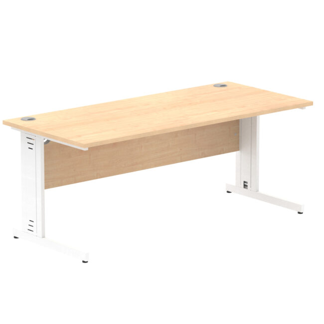 impulse 1800mm straight desk cable managed leg