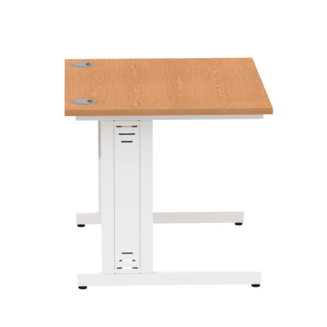 impulse 1000mm straight desk cable managed leg