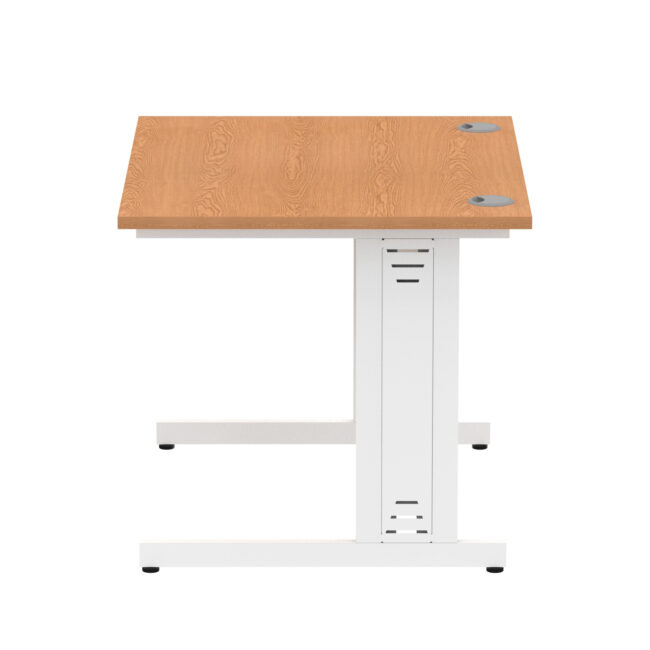 impulse 1000mm straight desk cable managed leg