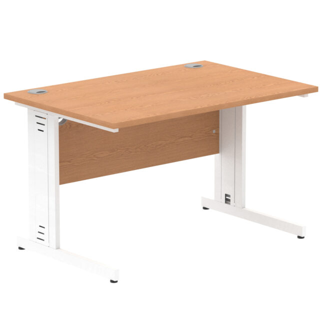 impulse 1200mm straight desk cable managed leg