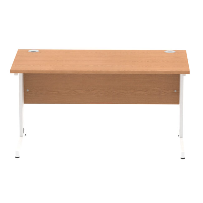 impulse 1400mm straight desk cable managed leg