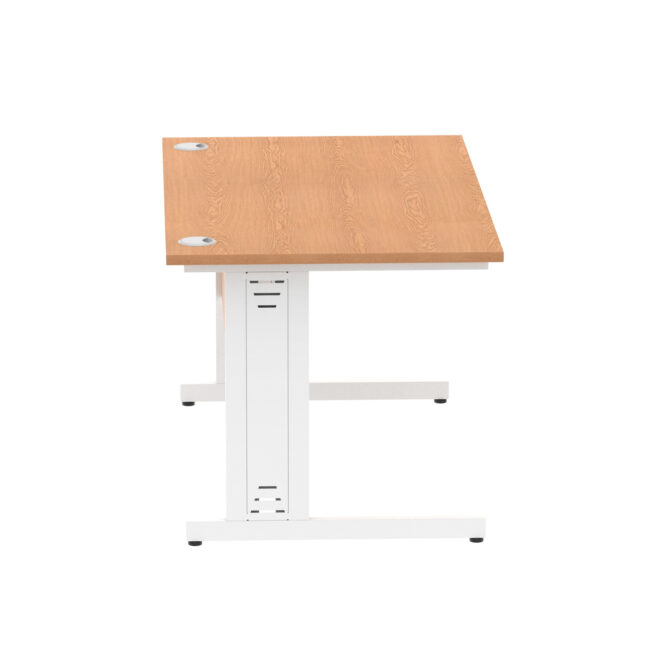 impulse 1400mm straight desk cable managed leg