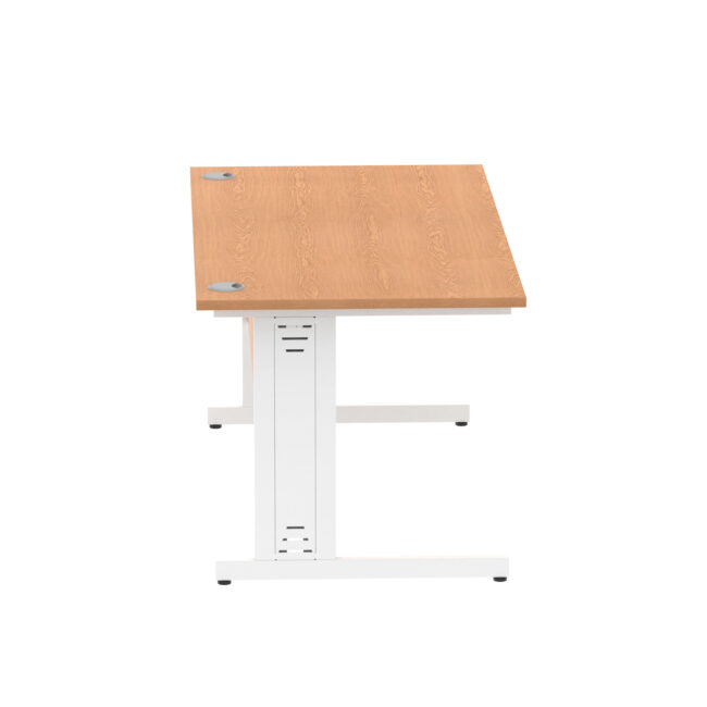 impulse 1600mm straight desk cable managed leg