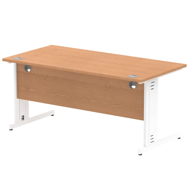 impulse 1600mm straight desk cable managed leg